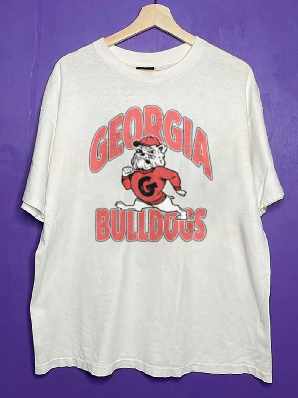 90s Vintage Georgia Bulldogs Shirt, University of Georgia Bulldogs Mascot Shirt